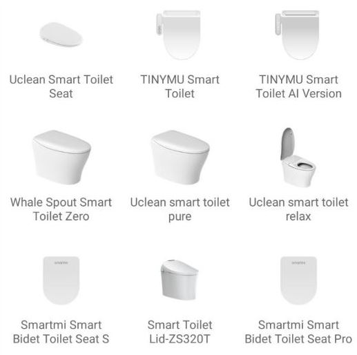 Smart toilets de Xiaomi compatibles con la app Mi Home